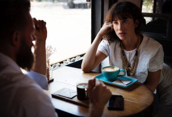 People life coaching with a coffee